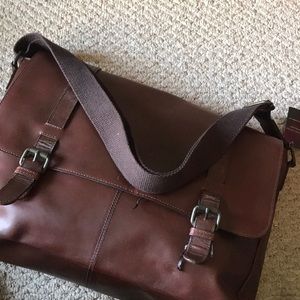 Genuine Leather Unisex Messenger Bag